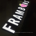 High quality outdoor advertising led box sign custom letter logo light box